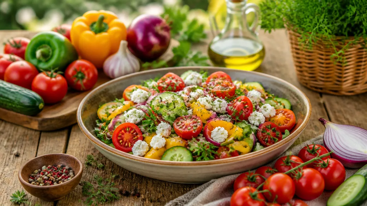 masă sustenabilă vară salată legume locale România
